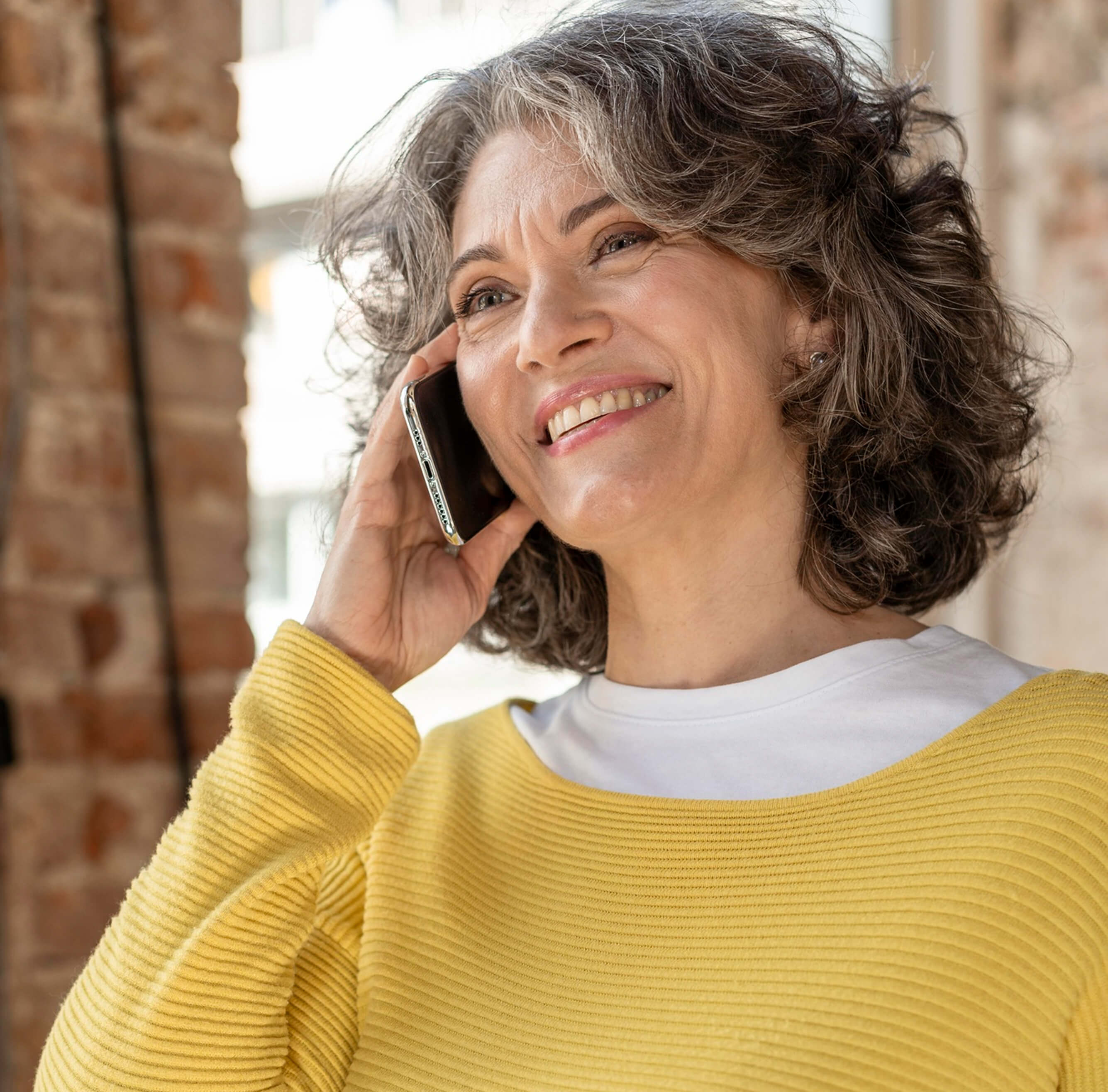 A member speaking with her Care Navigator by phone